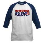 Outsource Bush - Cheney T shirts, mugs and mouspads!